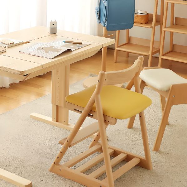 "Beech Waterproof Stain-Resistant Upholstered Chair(s) Ergonomic Kids Chair with Lockable Casters"