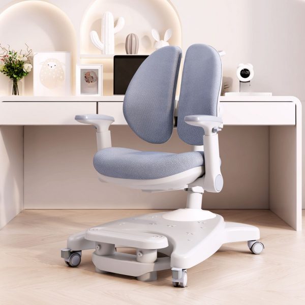 "Adjustable Height Ergonomic Upholstered Chair(s) Children's Chair With Arms, Lockable Wheels"