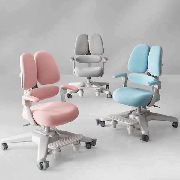 "Swivel With Arms Children's Chair with Adjustable Height, Rust Resistant and Lockable Wheels, Upholstered Chair(s)"