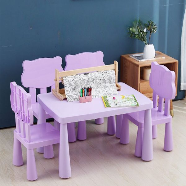 "Pink/Purple/Azure Plastic Children Computer Desk"