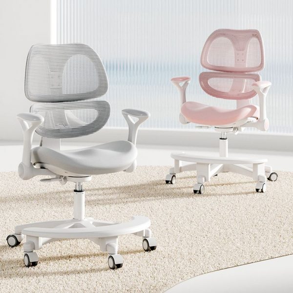 "Swivel With Arms Children's Chair with Adjustable Height, Rust Resistant and Lockable Casters, Upholstered Chair(s)"