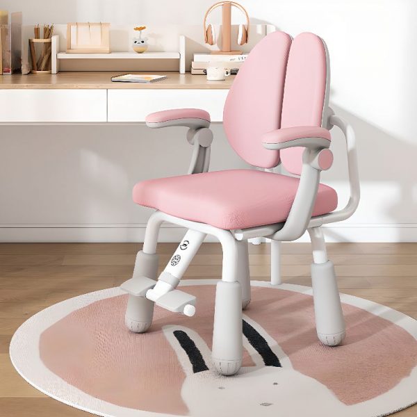"Stain-Resistant Adjustable Height Ergonomic Children's Chair Waterproof Upholstered Chair(s) With Arms"