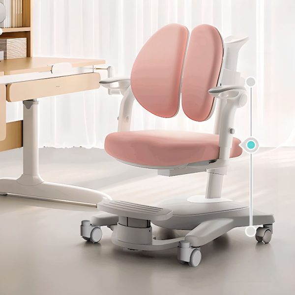 "Ergonomic Adjustable Height Upholstered Chair(s) Lockable Casters Kids Chair With Arms"
