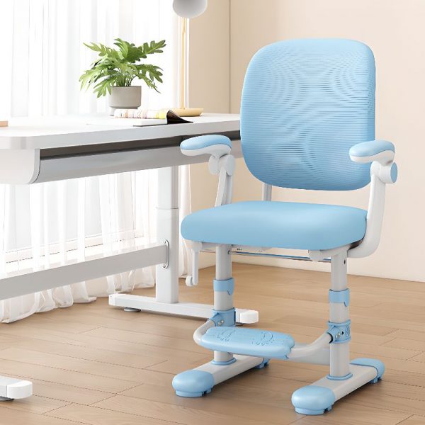 "Solid Color Children's Chair Adjustable Height Upholstered Chair(s) with Sponge Upholstered for Kids Activity"