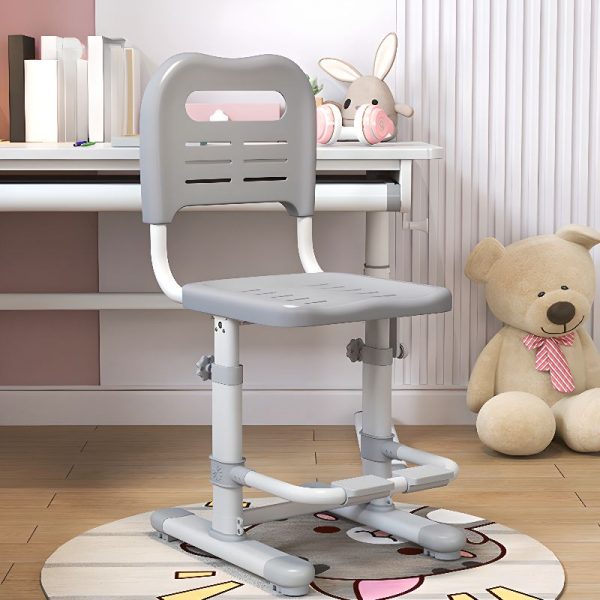 "Solid Color Metal Adjustable Height Kids Chair Plastic for Kids Activity"