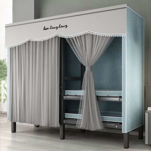 "Modern Style Alloy Children Armoire with Shelf, Clothing Rod"