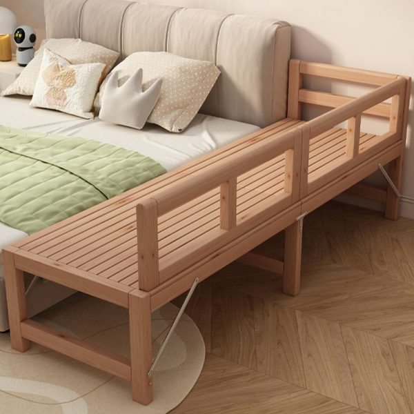 "Casual Natural Color Natural Wood Standard Children Bed for Gender Neutral"